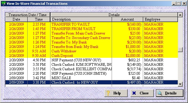 store transactions 1